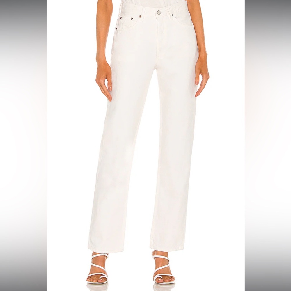 BNWT AGOLDE Lana Jean Mid Rise Vintage Straight in Drum